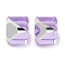 K9 Glass Imitation Austrian Crystal Beads, No Hole, Square, Purple, 8x8x8mm