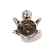 Tibetan Style Alloy Charms, Cadmium Free & Lead Free, Tortoise, Antique Silver, 13.5x10x6.5mm, Hole: 1.6mm