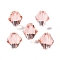 K9 Glass, Imitation Austrian Crystal Beads, Faceted, Bicone, Pink, 6x6x6mm, Hole: 0.9mm