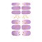 Full Wrap Gradient Nail Polish Stickers, Self-adhesive, for Fingernails Toenails Nail Tips Decoration, Colorful, 10x5.5cm