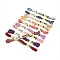 10Bundles 10 Colors Hand-woven Embroidery Cotton Threads, Mixed Color, 1mm, about 8.75 Yards(8m)/Bundle, 1bundle/color