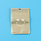 Plastic Zip Lock Bags, Resealable Small Jewelry Storage Bags Self Seal Bags, Top Seal, Rectangle with Smiling Face, Dark Khaki, 13x8cm