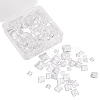 150Pcs 3 Styles Transparent Glass Square Cabochons GGLA-SZ0001-31-7