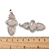 Natural Rose Quartz Pendants G-Q158-04E-3