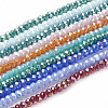 Electroplate Glass Beads Strands EGLA-R048-2mm-M2-1