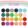 8400Pcs 24 Colors Handmade Polymer Clay Beads CLAY-YW0001-11A-4mm-2