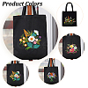 DIY Flower Pattern Tote Bag Embroidery Making Kit DIY-WH0349-21B-5