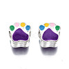 Alloy Enamel European Beads ENAM-N052-24G-2