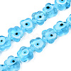 Handmade Evil Eye Lampwork Beads Strands LAMP-N029-008C-1