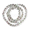 Electroplate Glass Beads Strands EGLA-Q128-06A-FR03-2