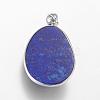 Natural Lapis Lazuli Pendants G-E404-D01-P-3