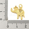 Brass Micro Pave Clear Cubic Zirconia Pendants KK-R159-18G-4