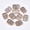 Electroplate Natural Grey Agate Beads G-S344-97-1