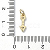 Brass Micro Pave Claer Cubic Zirconia Charms KK-H475-48G-3