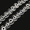 Handmade Evil Eye Lampwork Beads Strands LAMP-F023-B08-1