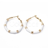 PVD Vacuum Plating 201 Stainless Steel Hoop Earrings for Women EJEW-B016-33A-1