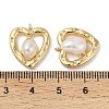 Brass Pave Natural Freshwater Pearl Pendants KK-U045-18G-3