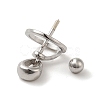 Rhodium Plated 925 Sterling Silver Locket Style Planet Pinch Bails STER-NH0001-55A-P-4
