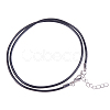 Leather Cord Necklace Making MAK-PH0002-2.0mm-01-1
