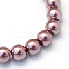 Baking Painted Pearlized Glass Pearl Round Bead Strands X-HY-Q330-8mm-58-2