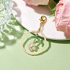 Ring Handmade Glass Seed Beads Pendant Decorations HJEW-MZ00067-01-2