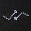 Acrylic L-Shaped Nose Ring AJEW-YWC0001-01G-2