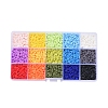 15 Colors Handmade Polymer Clay Beads CLAY-X0011-02-2