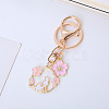 Alloy Enamel Pendants Keychain KEYC-PW0002-102A-1