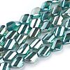 Electroplate Glass Beads Strands EGLA-E057-04A-03-1