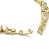 Brass Rectangle & Teardrop & Flat Round Link Chain Bracelets BJEW-D039-32G-3
