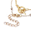 Ring & Safety Pin Shape Pendant Necklace Sets NJEW-JN02833-4