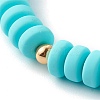 Handmade Polymer Clay Beads Stretch Bracelets Sets BJEW-JB06427-01-4
