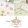 7Pcs 7 Styles Rack Plating Brass Micro Pave Clear Cubic Zirconia Charms ZIRC-SZ0004-87-2