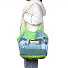 2Pcs 2 Colors Portable Nylon Mesh Grocery Bags ABAG-SZ0001-20-4