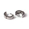 Exquisite Design 304 Stainless Steel Hoop Earrings EJEW-D210-05P-2