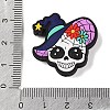 Halloween Theme Skull Food Grade Eco-Friendly Silicone Focal Beads SIL-C006-03-3