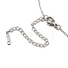 Non-Tarnish 201 Stainless Steel Mountain Pendant Necklace with Cable Chains NJEW-Q317-26P-3