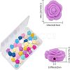 CHGCRAFT 40Pcs 10 Colors Food Grade Eco-Friendly Silicone Beads SIL-CA0001-46-2