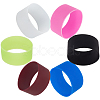 Gorgecraft 6Pcs 6 Colors Silicone Nonslip Heat Resistant Reusable Cup Sleeve SIL-GF0001-08-1