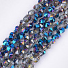 Electroplate Glass Beads Strands EGLA-S179-03B-D03-1