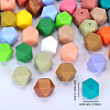 Hexagonal Silicone Beads SI-JX0020A-09-2