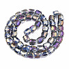 Transparent Electroplate Glass Beads Strands EGLA-T020-08-A-2
