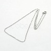 Tarnish Resistant Unisex 304 Stainless Steel Box Chain Necklaces STAS-O037-70P-2