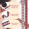 Ethnic Style Polyester Ribbons OCOR-WH0074-31-5