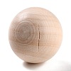 (Defective Closeout Sale: Crack)Natural Wooden Round Ball WOOD-XCP0001-29-3