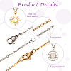 Crafans DIY Sun Pendant Necklace Making Kit DIY-CF0001-14-10