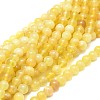 Natural Yellow Opal Beads Strands G-F674-07A-6mm-1