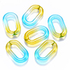 Two Tone Transparent Acrylic Linking Rings OACR-S036-006B-N02-3