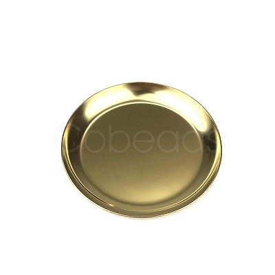 Flat Round Stainless Steel Jewelry Plates X1-PW-WG54059-05-1