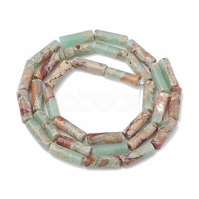 Chips Synthetic Aqua Terra Jasper Beads Strands X-G-S322-005B-1-1